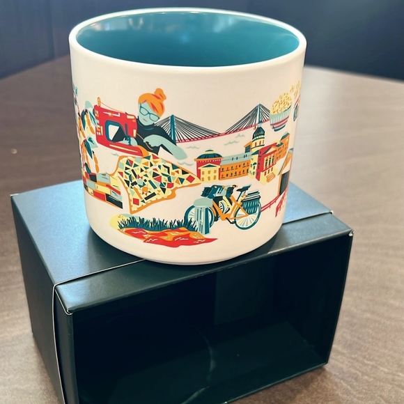 NEW Set of 2 14oz Starbucks Indiana Discovery Collection mug, 14oz - Picture 5 of 6